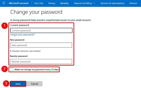 2. Change the default password
