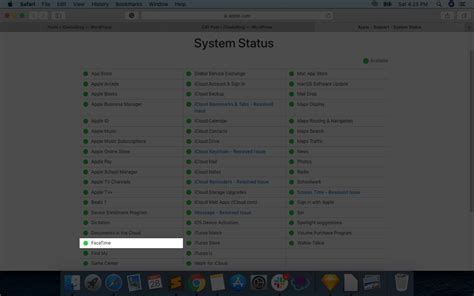 2. Check FaceTime’s Server Status