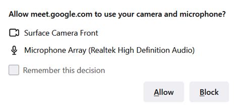 2. Check Microphone and Webcam Permissions