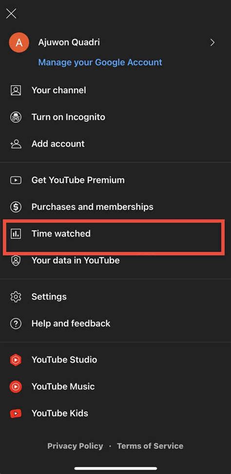 2. Check Screen Time Limit for YouTube