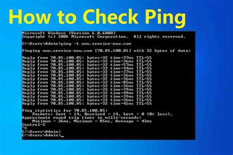 2. Check Your Ping