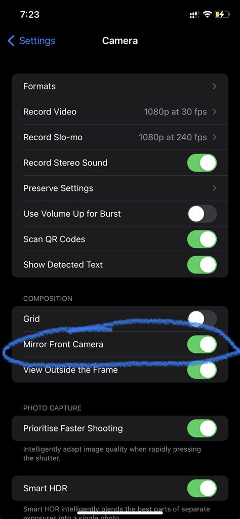 2. Check if you’ve enabled front camera