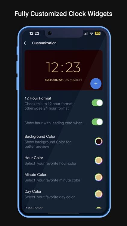 2. Clock Widget: Custom Clock App -Most versatile theme library