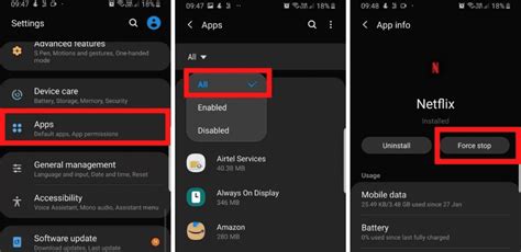 2. Close or Force Stop Netflix