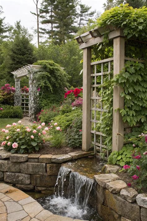 2. Create a feature out of decorative trellis