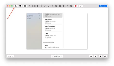 2. Crop a Screenshot on Mac using Menu Bar