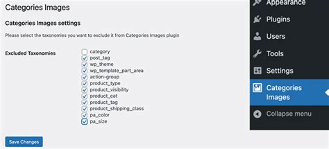 2. Customize And Exclude Categories