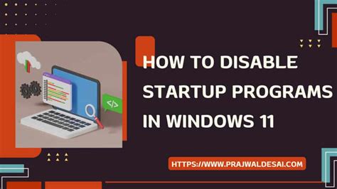2. Disable Startup Programs