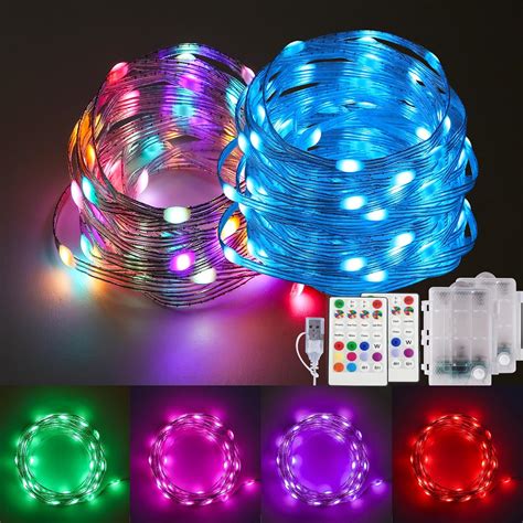 2. Ellight lights: Waterproof color changing LED string