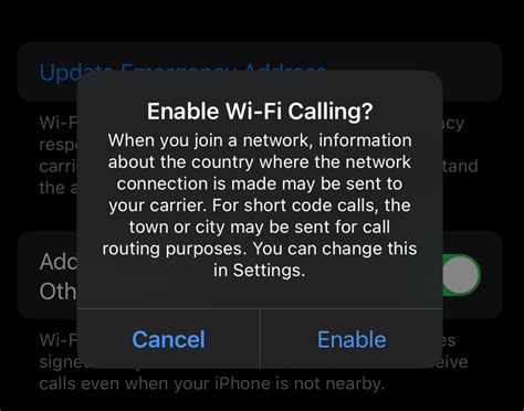 2. Enable Wi-Fi Calling