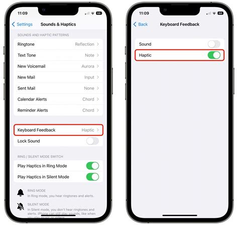 2. Enable haptic feedback on the keyboard
