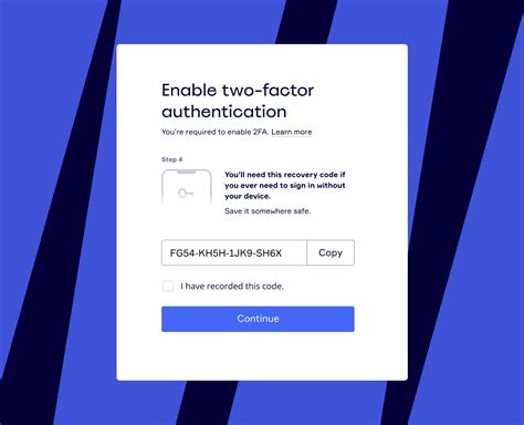 2. Enable two-factor authentication