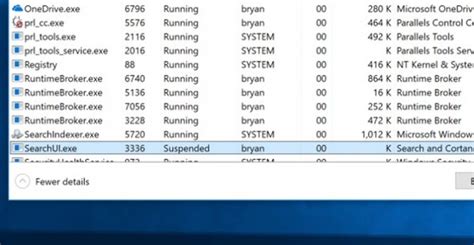 2. End Windows Search and Cortana Processes