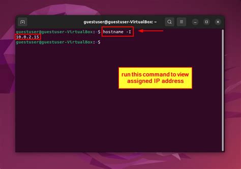 2. Find IP Address on Linux using Hostname Command