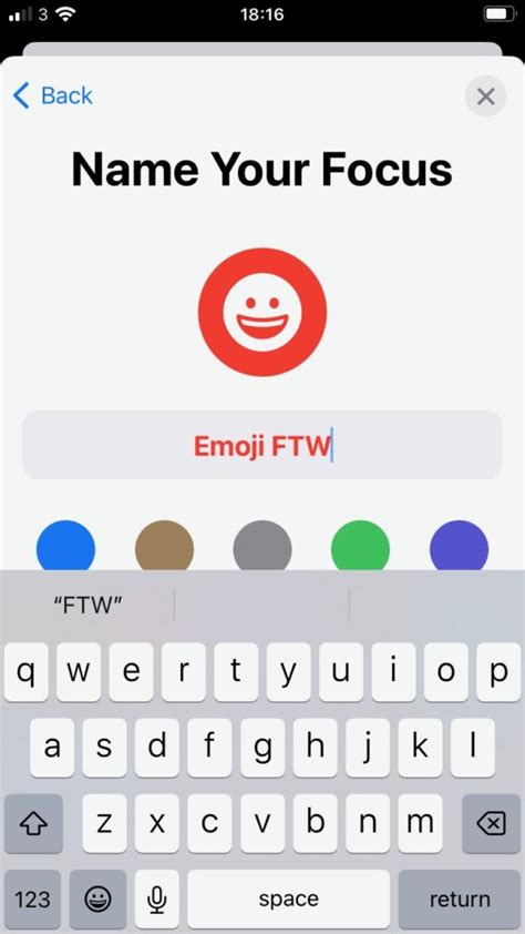 2. Focus Emoji Button