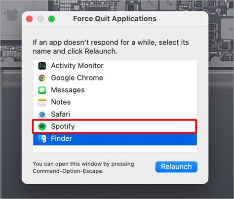 2. Force Quit Apps on Mac using Keyboard Shortcut