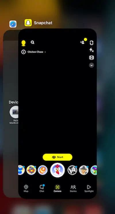 2. Force-Quit to Fix Snapchat