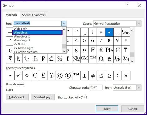 2. Insert the Tick Symbol Using the Symbol Command