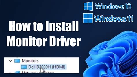 2. Install the Monitor Drivers