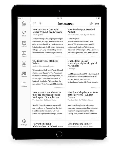 2. Instapaper