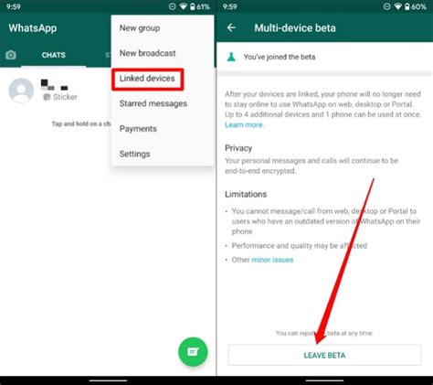 2. Leave WhatsApp Beta Program