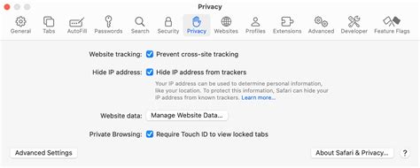 2. Make Sure Privacy Settings are Enabled.