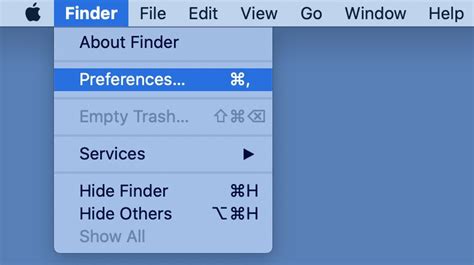 2. Modify Finder Preferences