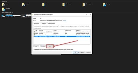 2. Modify Permissions for the Drive