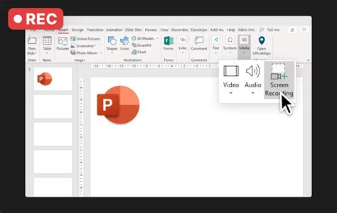 2. Record Screen Using Microsoft PowerPoint