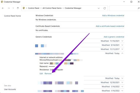2. Remove Outlook Password from Windows