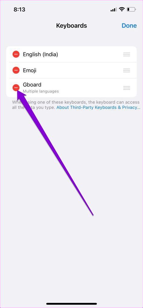 2. Remove and Re-Add Gboard