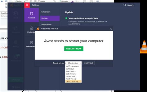 2. Restart Avast Antivirus Service