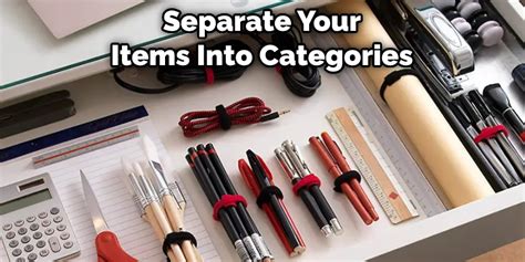 2. Separate items into categories