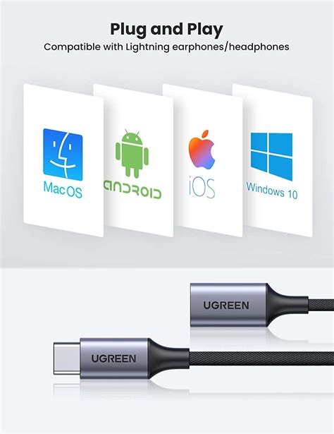 2. UGREEN USB-C to Lightning Audio Adapter