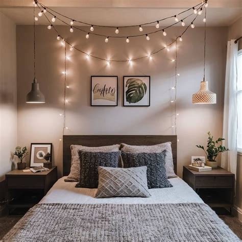 2. Use clever lighting in a small bedroom