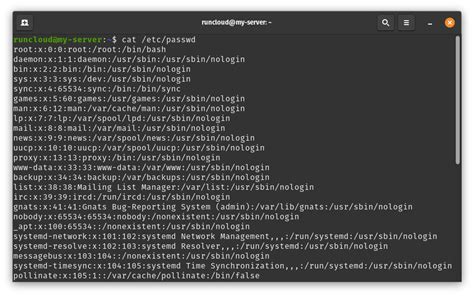 2. Use less and more to List Users in Linux