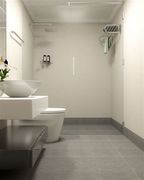 2. Using tiles to create cohesion in a bathroom
