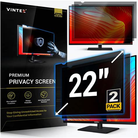 2. VINTEZ Privacy Screen Filter for Widescreen Computer Monitor