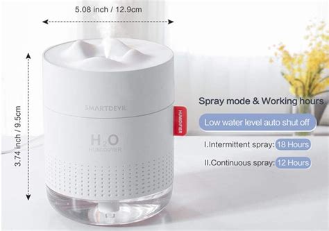 2. Water, Water, Everywhere: SmartDevil Portable Small Humidifier