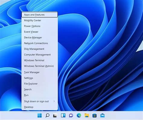 2. Windows 11 Power User Menu