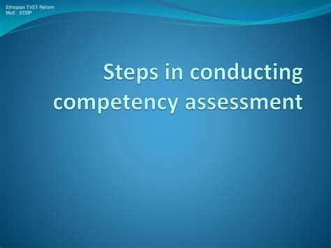 2. who may conduct the competency assessment