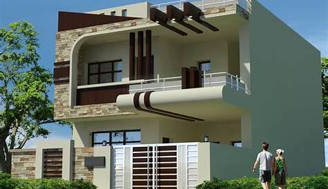 20 50 Elevation Duplex House Front Architecture Home Decor