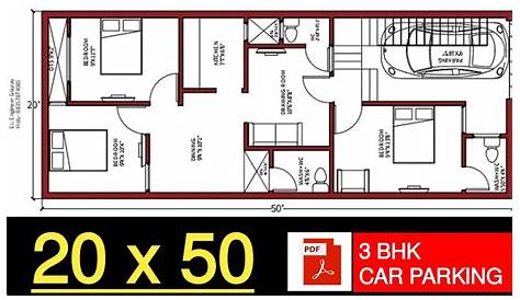 20 50 Plot Ka Naksha x House Plan With Interior & Elevation X Ghar