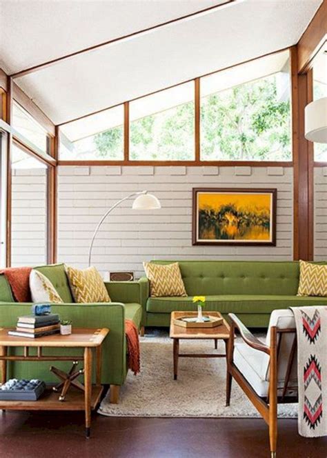 52+ Amazing Mid Century Living Room Decor Ideas Mid century modern