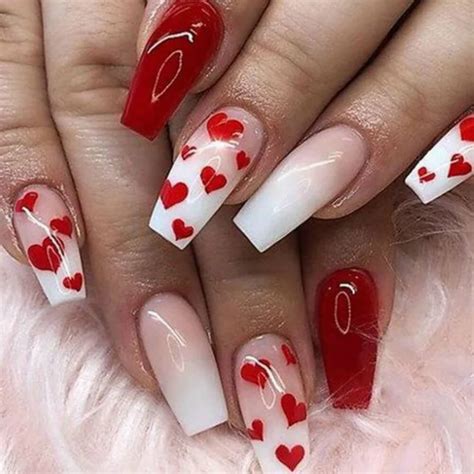 Simple Coffin Valentines Day Nails But, that doesn't mean you can't
