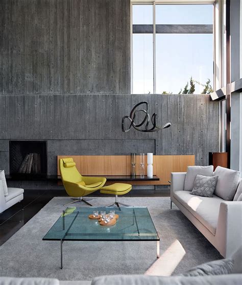 21 Amazing Living Room Designs With Concrete Wall