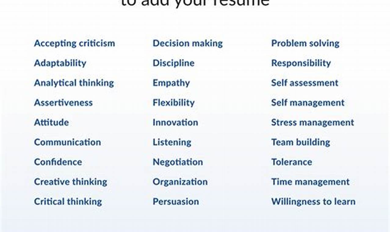 20+ Lovely Special Skills For A Resume