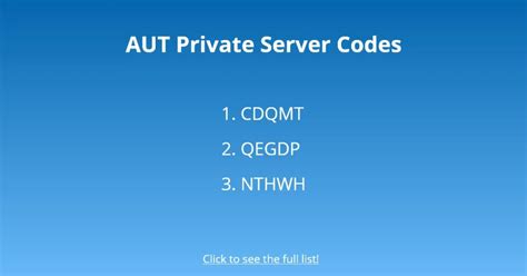 20+ A Universal Time AUT Private Server Codes - Followchain