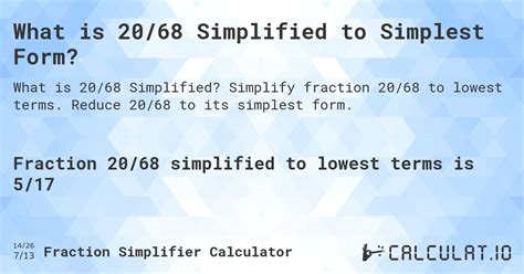 20/68 simplified