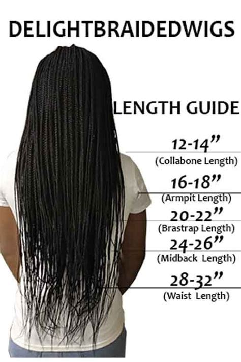 20 Inch Box Braids Length Chart